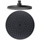 200mm 8" ABS Round Black Rainfall Shower Head 